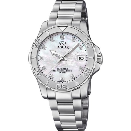 RELOJ SUIZO JAGUAR COUPLE DIVER BLANCO