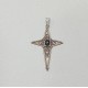 CRUZ DE PLATA CON AZABACHE