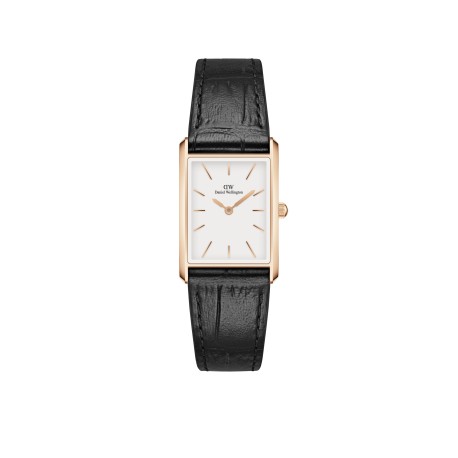 Bound Black Crocodile Rose Gold