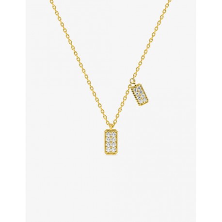 Collar con adoquines dorados