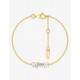 Pulsera Harmonie Twist chapada en oro