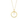 COLLAR LOTUS SILVER DORADO CON PERLA