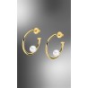 PENDIENTES LOTUS SILVER CHAPADOS CON PERLA
