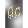 PENDIENTES AROS LOTUS SILVER